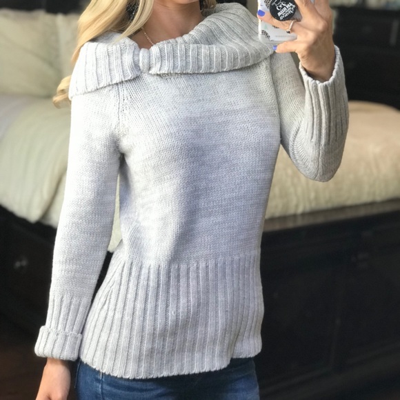 White House Black Market Sweaters - White House Black Market Cowl Neck Sweater